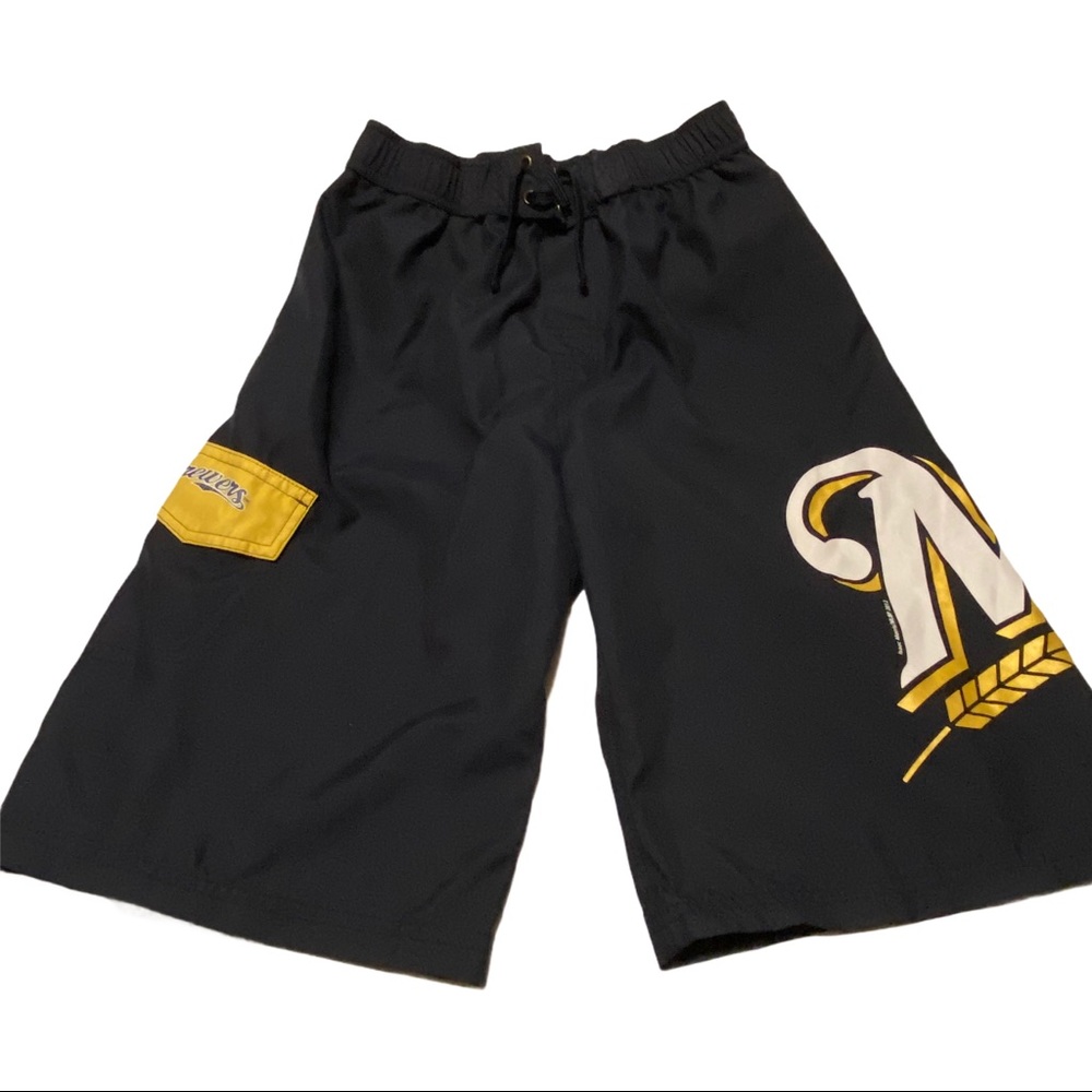 Milwaukee Brewers Lined Swim Trunks
